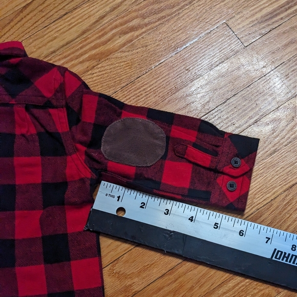 NWT Flannel Lumberjack Canadiana Button Up Shirt 6 - 12 months kids boys shirt - Picture 9 of 10